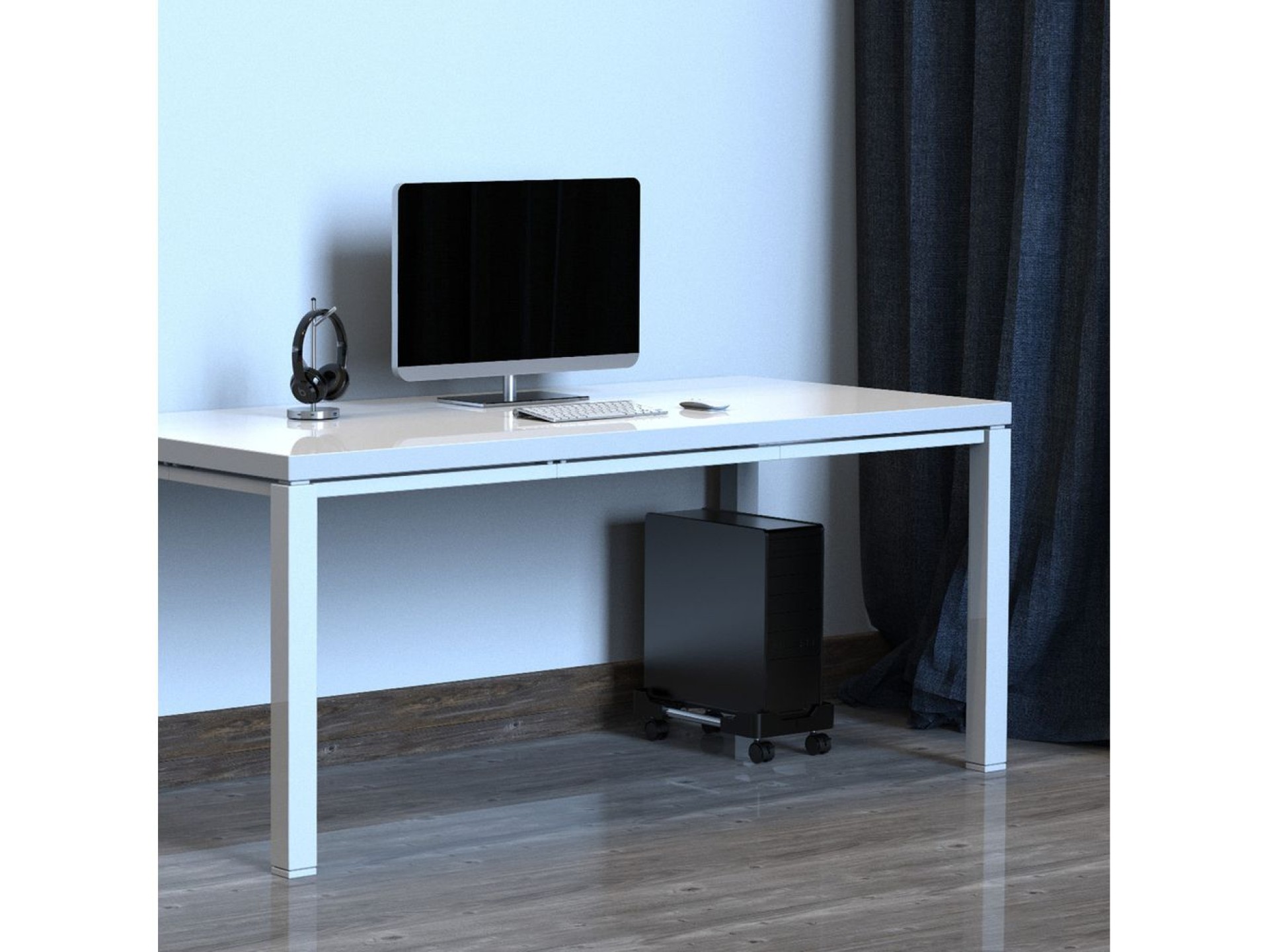 Orico CPB4 Adjustable Computer Stand with Wheels - Black