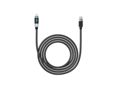 Orico LDC2L USB-C to Lightning PD 29W Cable with LED Display 480Mbps 2m - Black