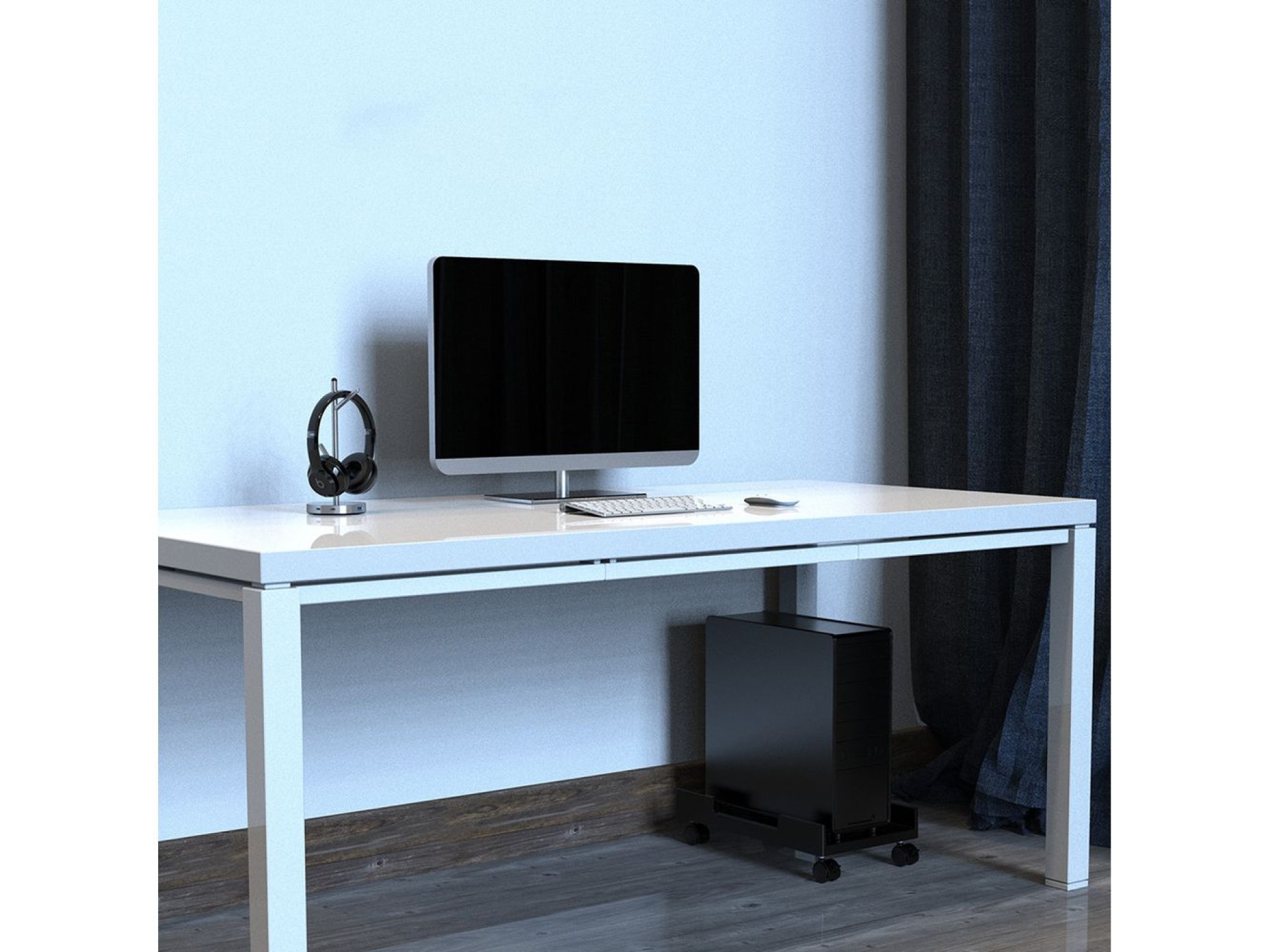 Orico CPB3 computer stand on wheels, load capacity 20 kg - black