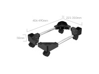 Orico CPB4 Adjustable Computer Stand with Wheels - Black
