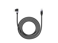 Cabo de carregamento rápido para laptop C2C PD100W (ângulo reto) preto 0,5 m Cabo de carregamento rápido para laptop C2C PD100W (ângulo reto) preto 0,5 m