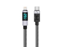 Orico LDC2L USB-C to Lightning PD 29W Cable with LED Display 480Mbps 2m - Black