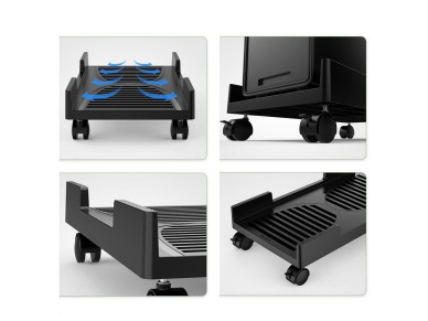 Orico CPB3 computer stand on wheels, load capacity 20 kg - black Orico CPB3 computer stand on wheels, load capacity 20 kg - black