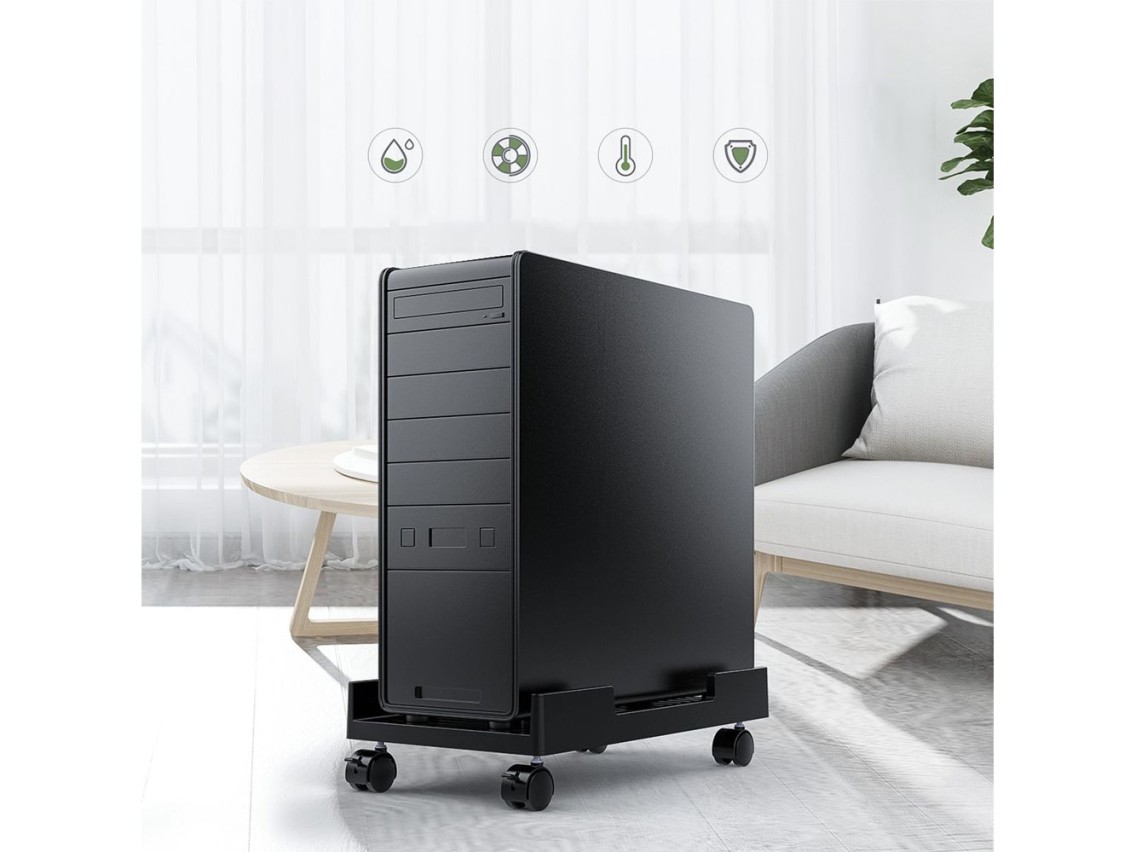 Orico CPB3 computer stand on wheels, load capacity 20 kg - black