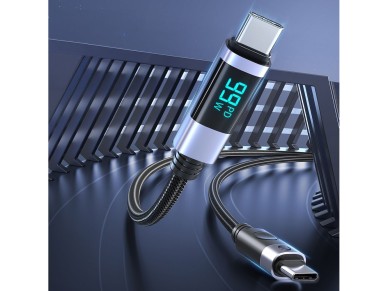 Orico LDC2C USB-C - USB-C PD 100W Cable with LED Display 480 Mbps 3 m - Black Orico LDC2C USB-C - USB-C PD 100W Cable with LED Display 480 Mbps 3 m - Black