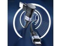 Cabo Orico CW240 USB-C para USB-C PD 240W de 2m com design angular - Preto