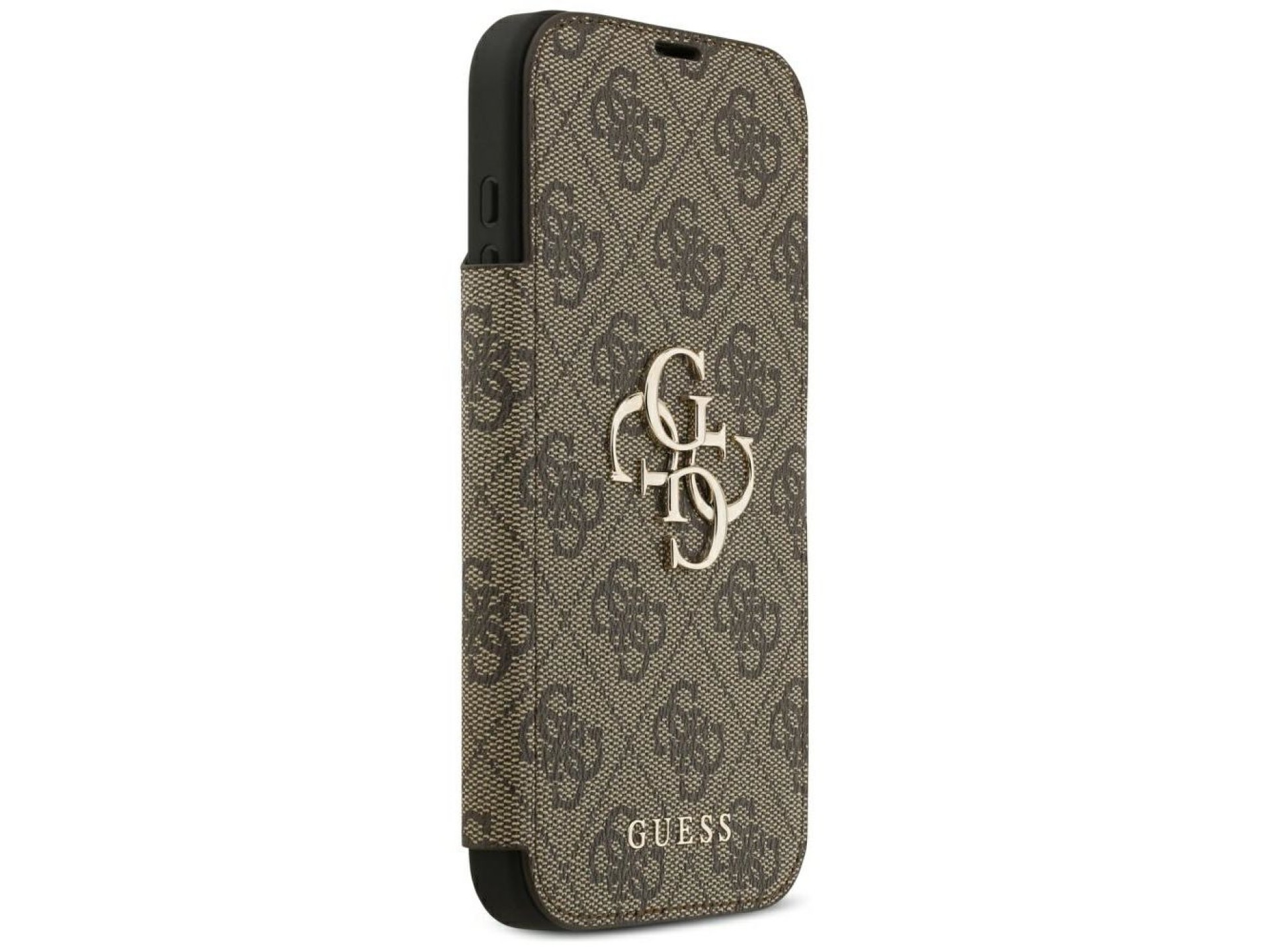 Guess Book 4G Metal Logo Case for iPhone 18 Pro Max / 17 Pro Max - Brown