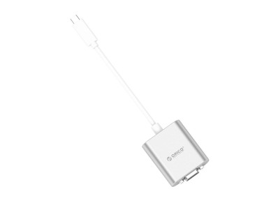 Orico PTAV USB-C - VGA adapter and 3.5 mm Full HD mini jack 0.15 m - silver