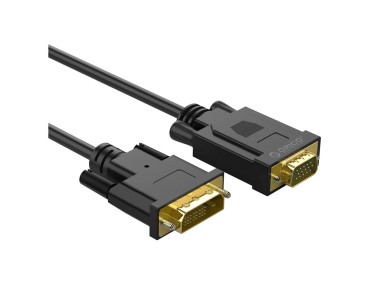 Cabo Orico XD-DITV DVI 24+1 VGA Full HD, adaptador de 5 m - preto Cabo Orico XD-DITV DVI 24+1 VGA Full HD, adaptador de 5 m - preto