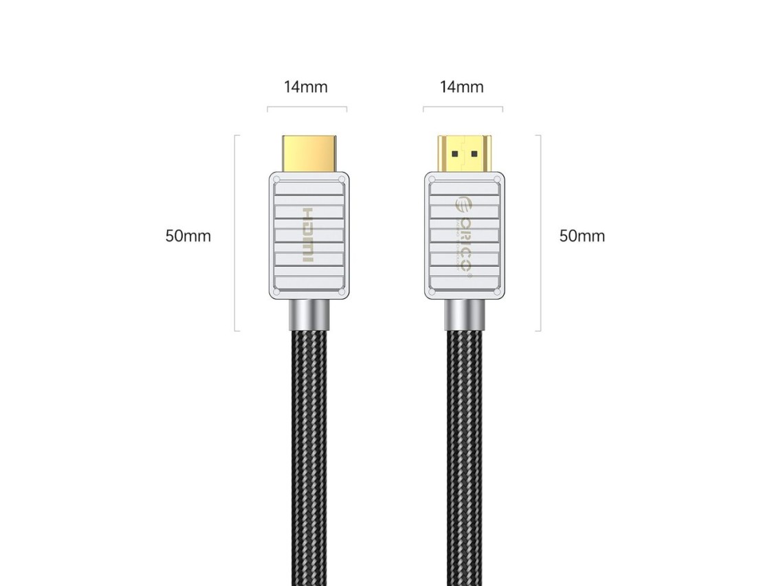 Cabo HDMI 2.0 4K Orico H4CY de 3 m - Preto