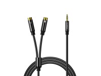Orico AXRF audio cable mini jack 3.5 mm to 2x RCA female 5 m - black
