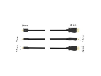 Orico XD-MDTH4 4K 30Hz Mini DisplayPort to HDMI Cable 3m - Black Orico XD-MDTH4 4K 30Hz Mini DisplayPort to HDMI Cable 3m - Black
