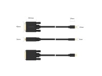 Cable Orico XD-MDTD Mini DisplayPort a DVI Full HD 60 Hz de 2 m - Negro