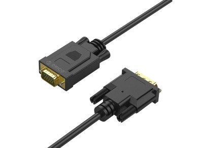 Cabo Orico XD-DITV DVI 24+1 VGA Full HD, adaptador de 5 m - preto Cabo Orico XD-DITV DVI 24+1 VGA Full HD, adaptador de 5 m - preto