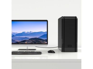 Cabo Orico XD-DITV DVI 24+1 VGA Full HD, adaptador de 5 m - preto Cabo Orico XD-DITV DVI 24+1 VGA Full HD, adaptador de 5 m - preto