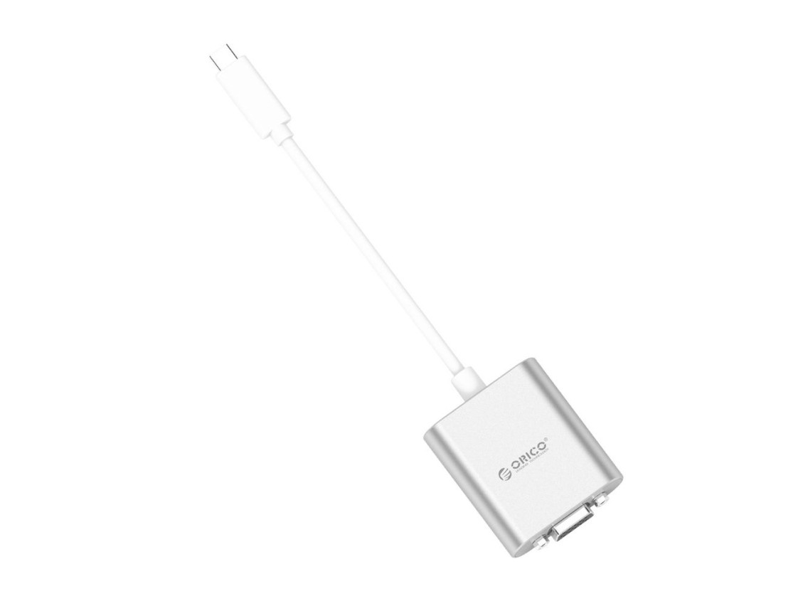 Orico PTAV USB-C - VGA adapter and 3.5 mm Full HD mini jack 0.15 m - silver