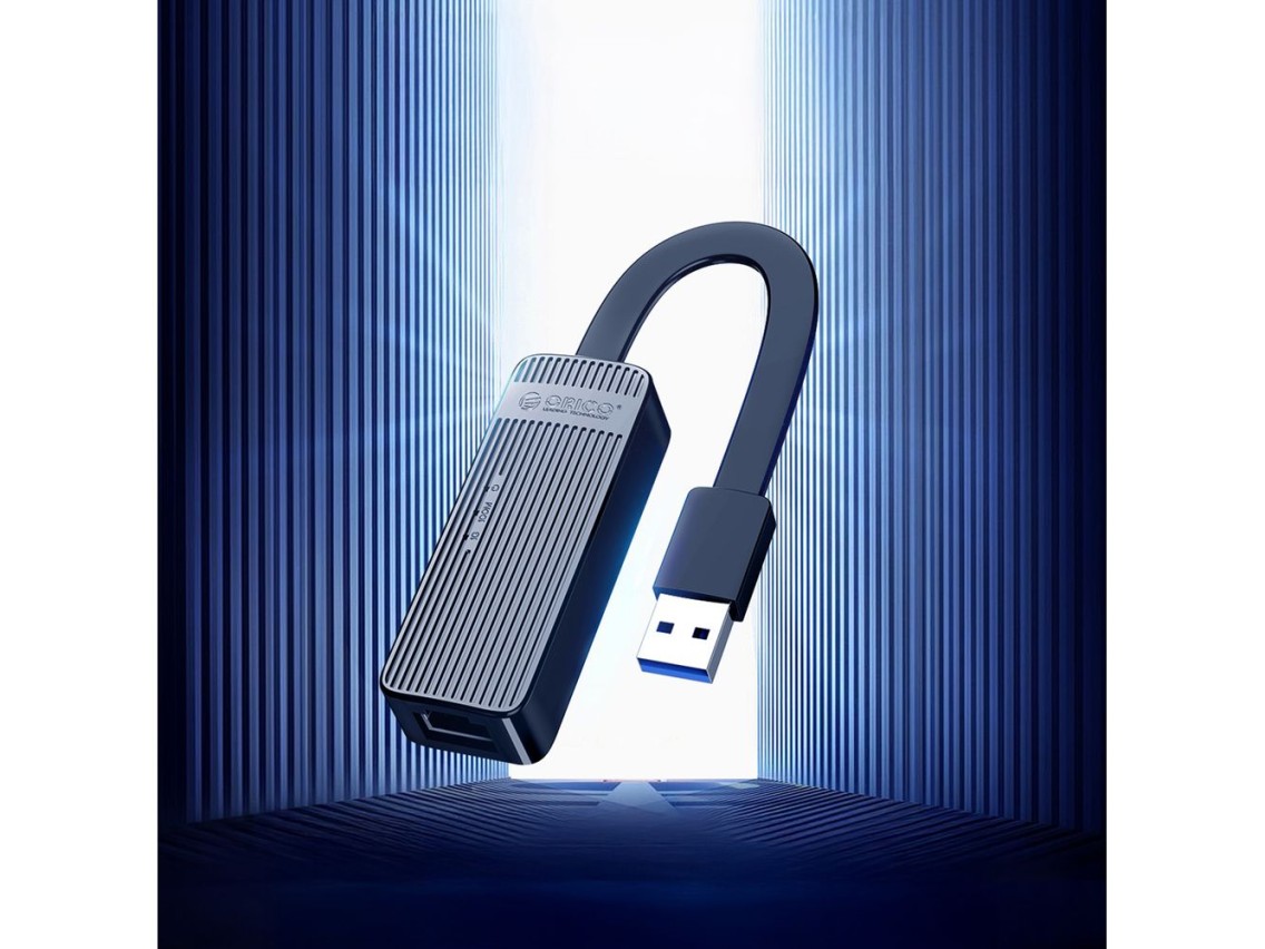 Orico UTK-U3 USB-A 3.0 to RJ45 Gigabit Ethernet 1 Gbps Network Adapter - Black