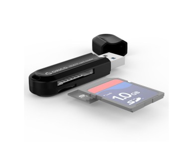 Lector de tarjetas de memoria SD y microSD Orico CRS21 USB 3.0 - negro Lector de tarjetas de memoria SD y microSD Orico CRS21 USB 3.0 - negro