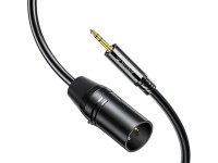 Cabo de �udio Orico AXKF mini jack de 3,5 mm para XLR f�mea de 5 m - preto