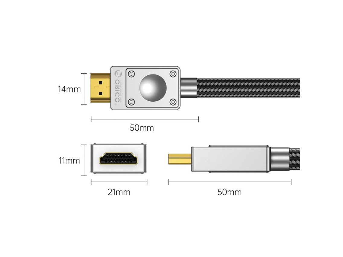 Orico H4BY HDMI 2.0 Cable 0.5 m - Black