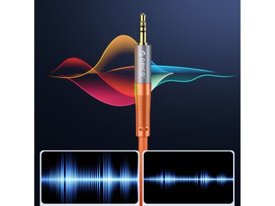 Orico AXRF audio cable mini jack 3.5 mm to 2x RCA female 3 m - orange Orico AXRF audio cable mini jack 3.5 mm to 2x RCA female 3 m - orange