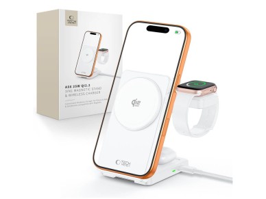 Cargador inalámbrico Tech-Protect A56 3 en 1 MagSafe de 25 W QI2.2 + cable USB-C/USB-C de 100 cm - B Cargador inalámbrico Tech-Protect A56 3 en 1 MagSafe de 25 W QI2.2 + cable USB-C/USB-C de 100 cm - B