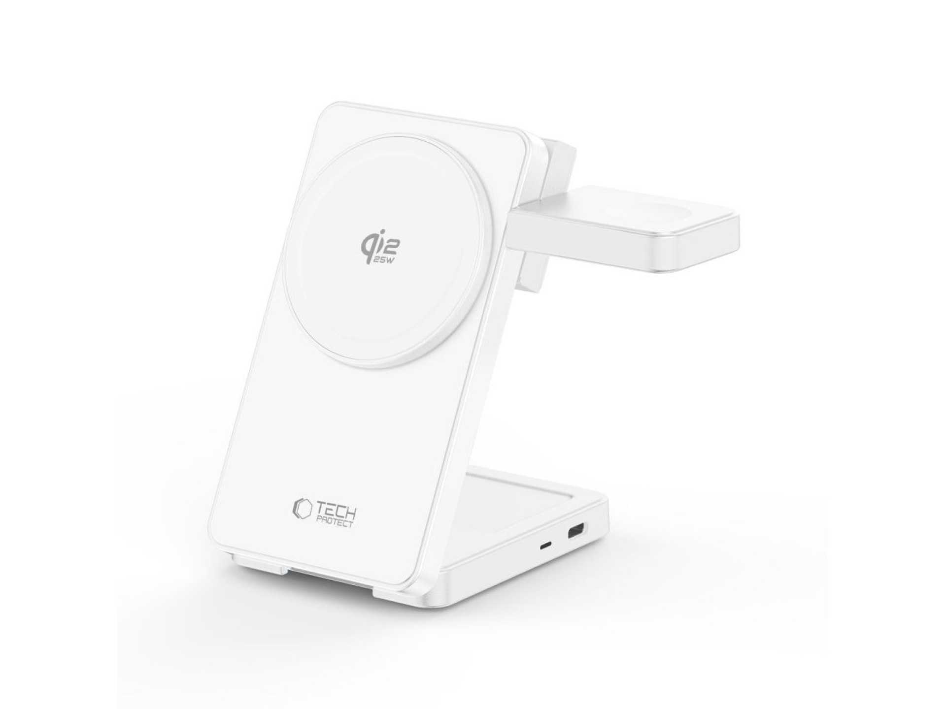 Cargador inalámbrico Tech-Protect A56 3 en 1 MagSafe de 25 W QI2.2 + cable USB-C/USB-C de 100 cm - B