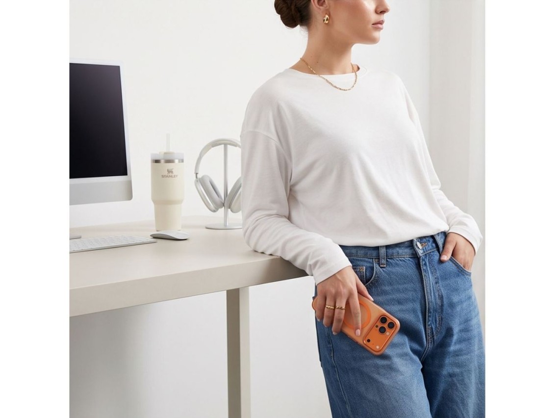 Funda Tech-Protect MagZero MagSafe para iPhone 17 Pro Max / 18 Pro Max - naranja mate