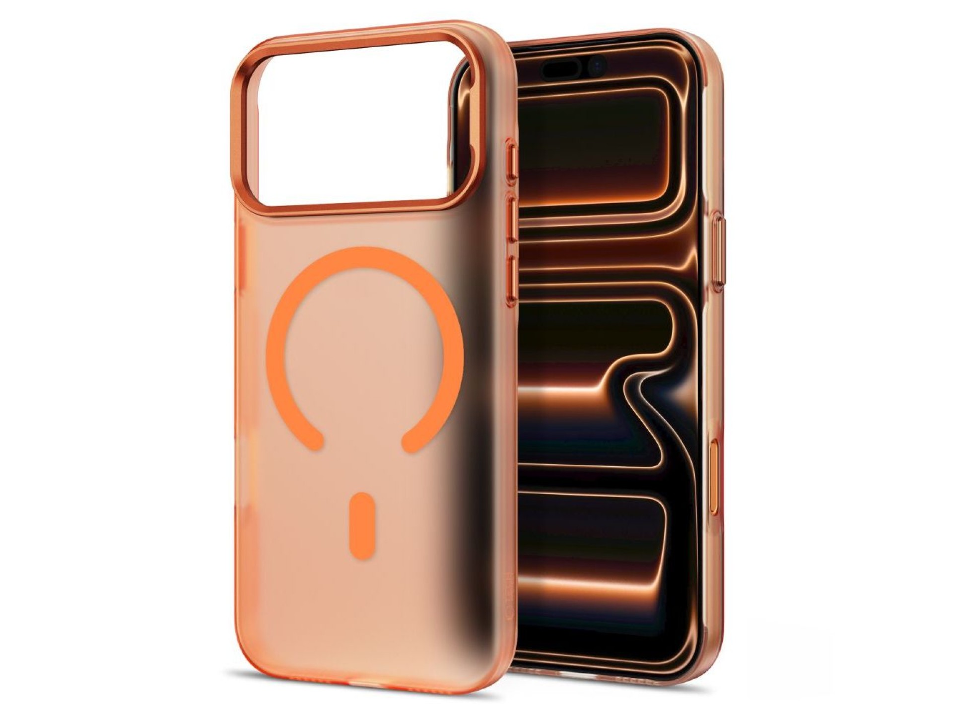 Funda Tech-Protect MagZero MagSafe para iPhone 17 Pro Max / 18 Pro Max - naranja mate