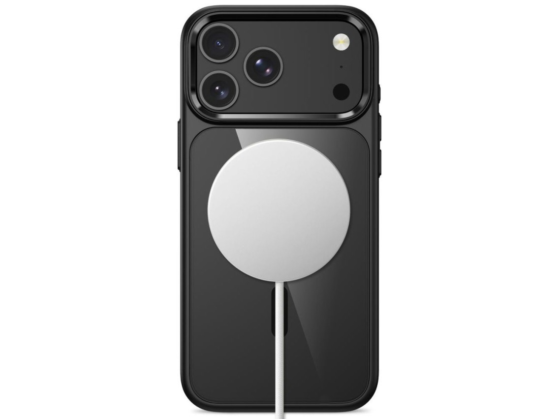 Funda Tech-Protect Magmat MagSafe CC para iPhone 17 Pro / 18 Pro - Negro transparente