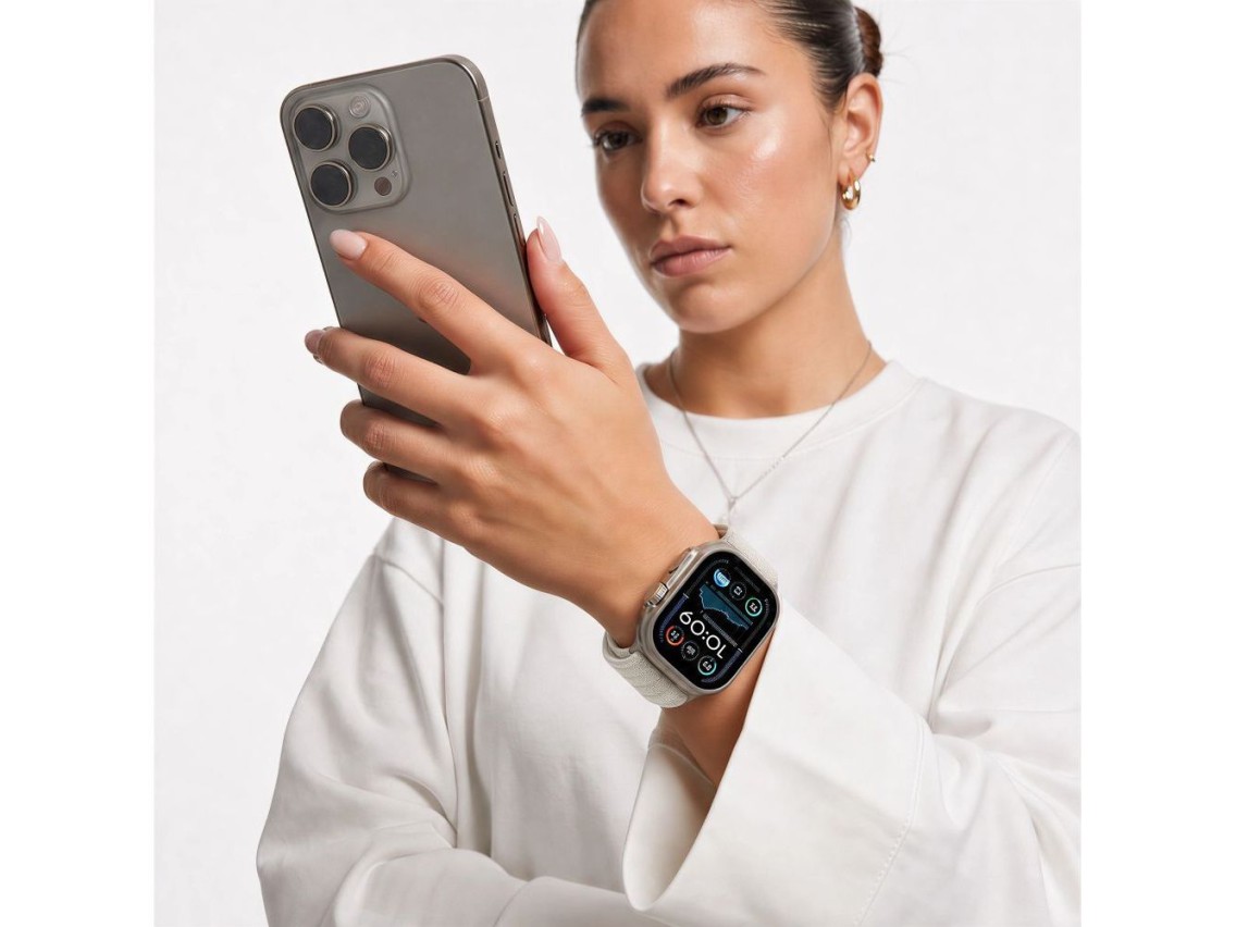 Correa deportiva de nailon Tech-Protect para Apple Watch de 44/45/46/49 mm - Beige