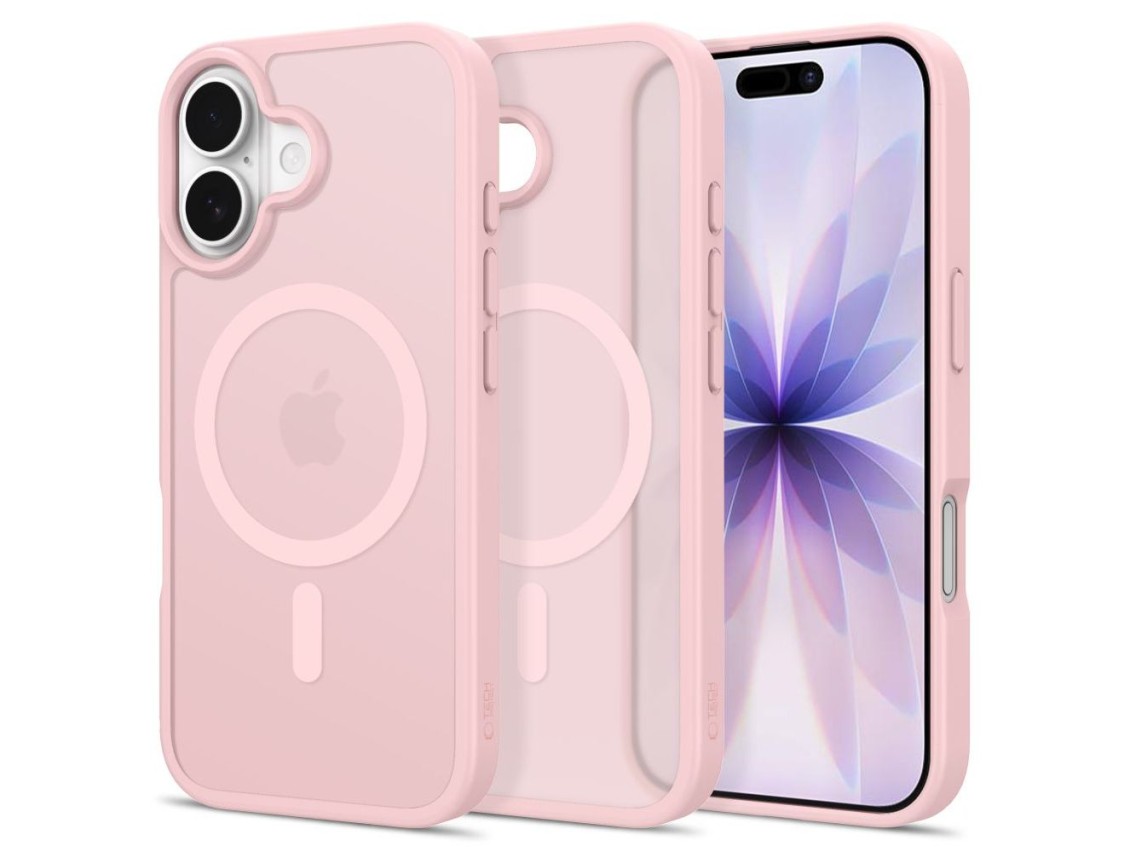 Capa Tech-Protect BasicMag MagSafe para iPhone 17 - Rosa Fosco