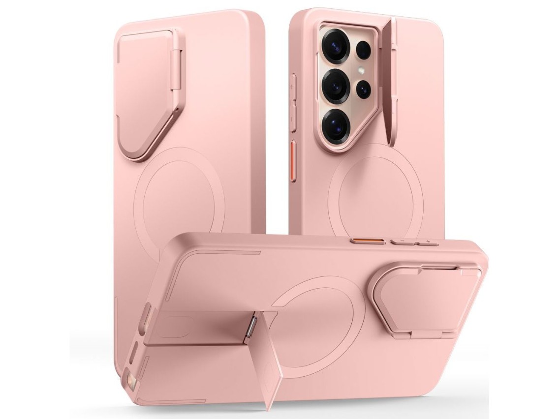 Tech-Protect Kevlar Aura MagSafe Case for Samsung Galaxy S26 Ultra - Pink