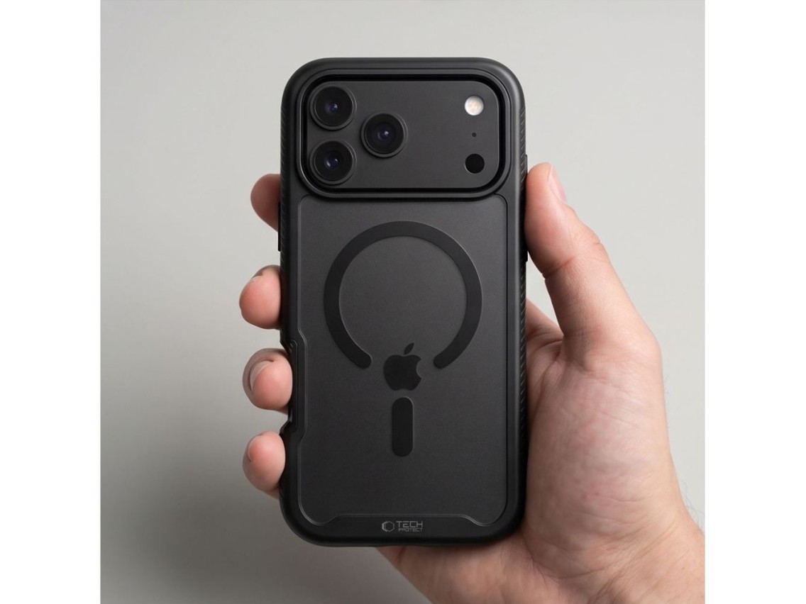 Capa Tech-Protect Defense MagSafe para iPhone 17 Pro / 18 Pro - Preto Fosco