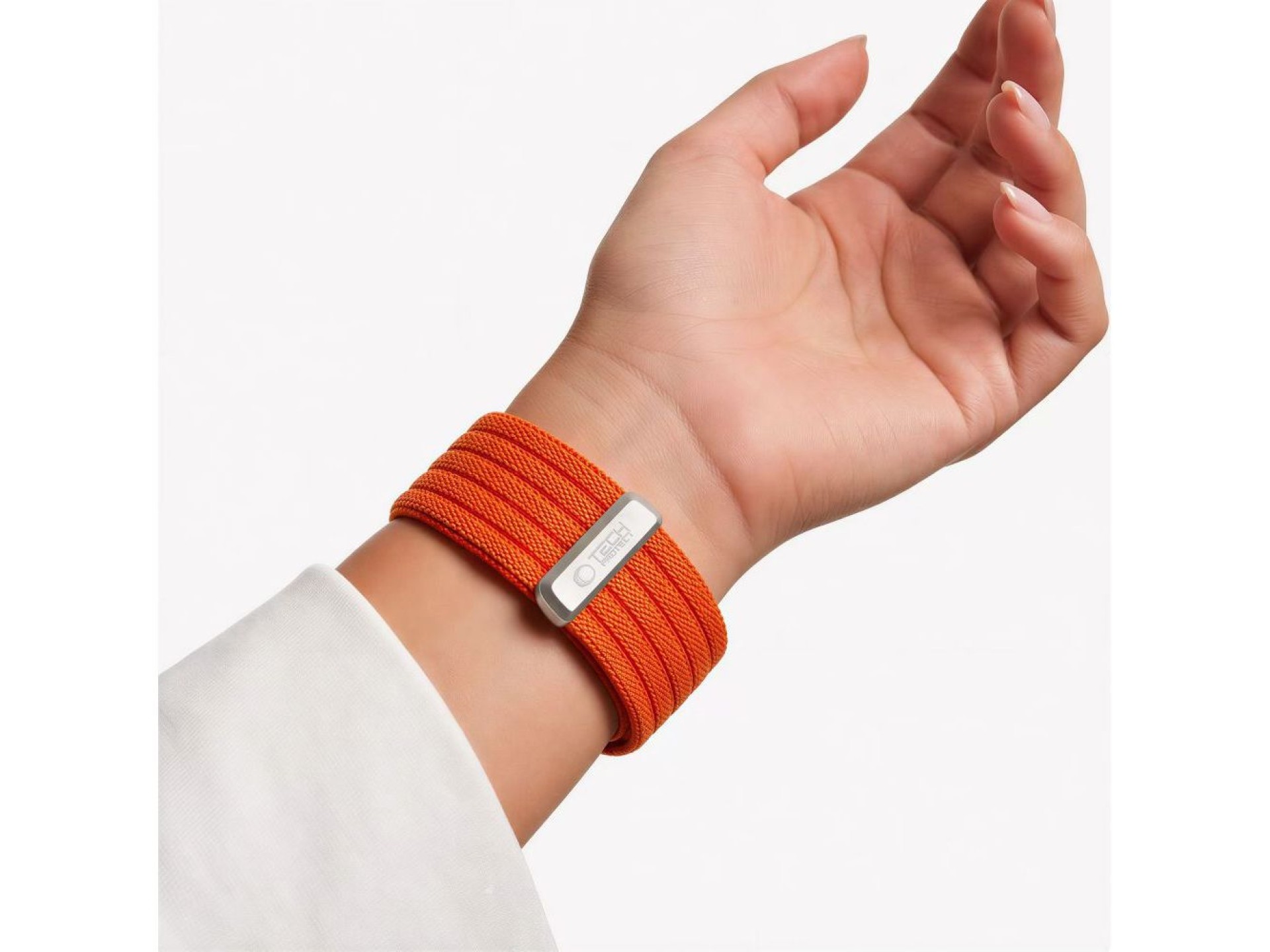 Correa deportiva de nailon Tech-Protect para Apple Watch de 44/45/46/49 mm - Naranja