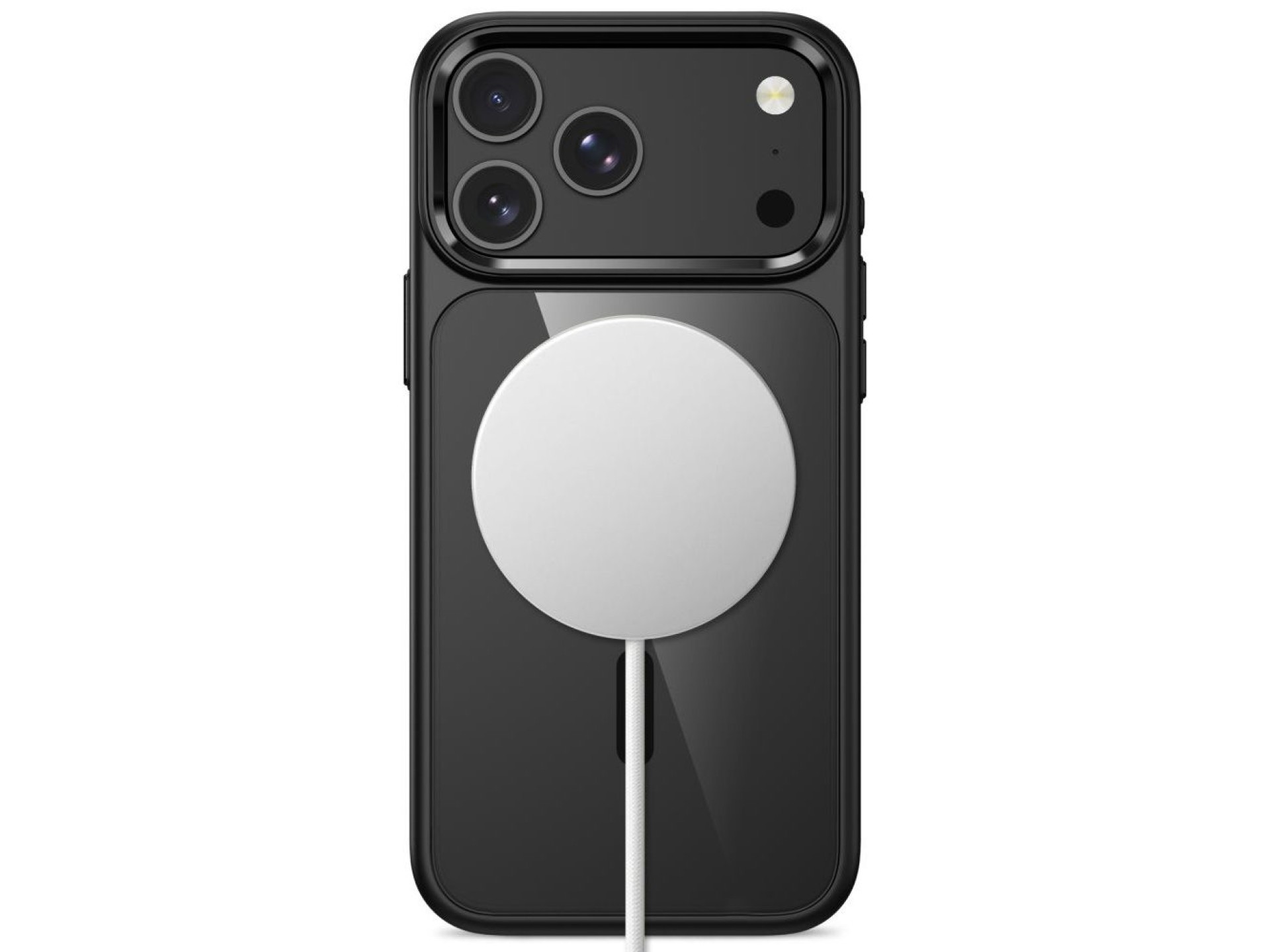 Funda Tech-Protect Magmat MagSafe CC para iPhone 17 Pro / 18 Pro - Negro transparente
