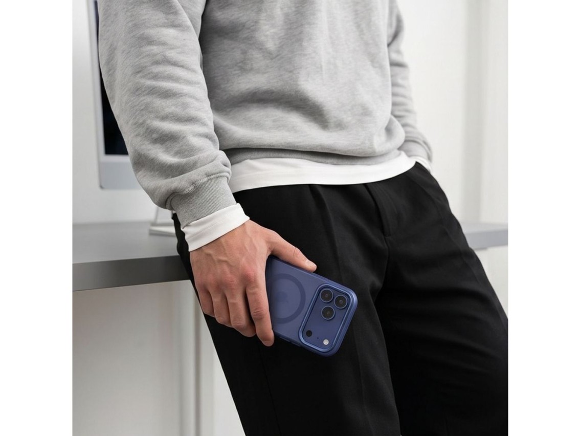 Funda Tech-Protect MagZero MagSafe para iPhone 17 Pro Max / 18 Pro Max - Azul marino mate