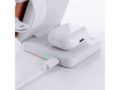 Cargador inalámbrico Tech-Protect A56 3 en 1 MagSafe de 25 W QI2.2 + cable USB-C/USB-C de 100 cm - B Cargador inalámbrico Tech-Protect A56 3 en 1 MagSafe de 25 W QI2.2 + cable USB-C/USB-C de 100 cm - B
