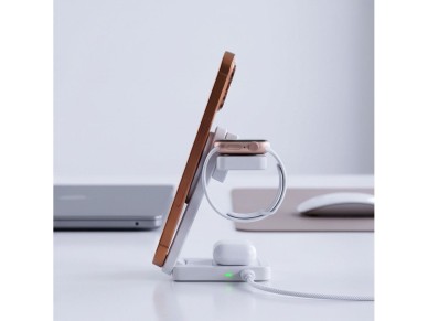 Cargador inalámbrico Tech-Protect A56 3 en 1 MagSafe de 25 W QI2.2 + cable USB-C/USB-C de 100 cm - B Cargador inalámbrico Tech-Protect A56 3 en 1 MagSafe de 25 W QI2.2 + cable USB-C/USB-C de 100 cm - B