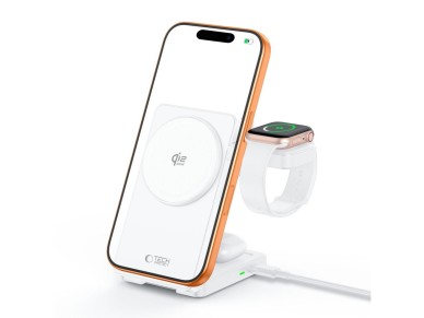 Cargador inalámbrico Tech-Protect A56 3 en 1 MagSafe de 25 W QI2.2 + cable USB-C/USB-C de 100 cm - B Cargador inalámbrico Tech-Protect A56 3 en 1 MagSafe de 25 W QI2.2 + cable USB-C/USB-C de 100 cm - B