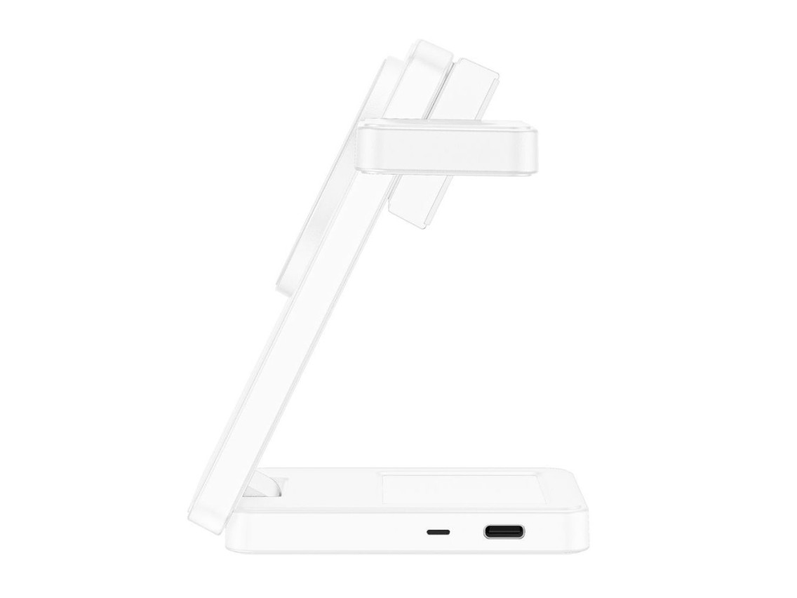 Cargador inalámbrico Tech-Protect A56 3 en 1 MagSafe de 25 W QI2.2 + cable USB-C/USB-C de 100 cm - B