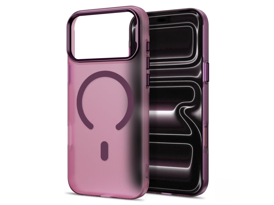 Funda Tech-Protect MagZero MagSafe para iPhone 17 Pro Max / 18 Pro Max - Borgoña Mate