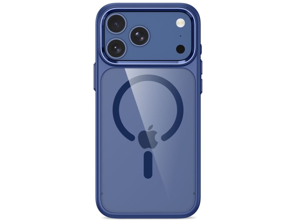 Funda Tech-Protect Magmat MagSafe CC para iPhone 17 Pro Max / 18 Pro Max - Azul marino transparente