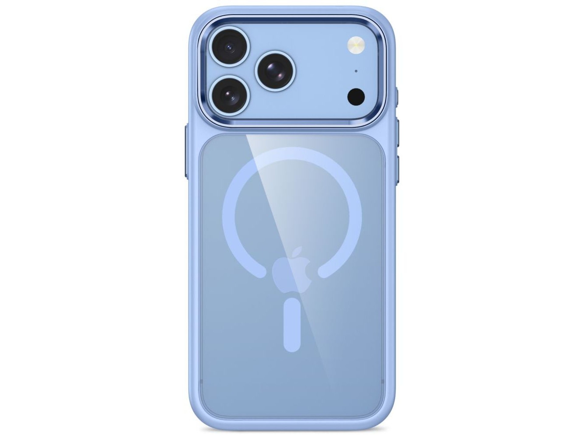 Tech-Protect Magmat Magsafe CC Case for iPhone 17 Pro Max / 18 Pro Max - Transparent Light Blue