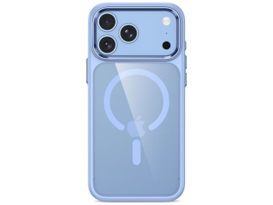 Capa Tech-Protect Magmat Magsafe CC para iPhone 17 Pro Max / 18 Pro Max - Azul Claro Transparente