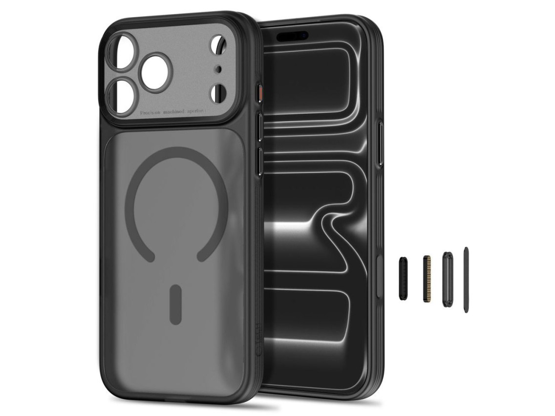 Capa Tech-Protect MagPrime MagSafe CC para iPhone 18 Pro Max / 17 Pro Max - Preto Fosco