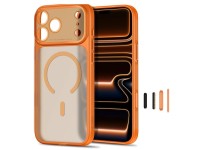 Tech-Protect MagPrime MagSafe CC Case for iPhone 18 Pro Max / 17 Pro Max - Matte Orange Tech-Protect MagPrime MagSafe CC Case for iPhone 18 Pro Max / 17 Pro Max - Matte Orange