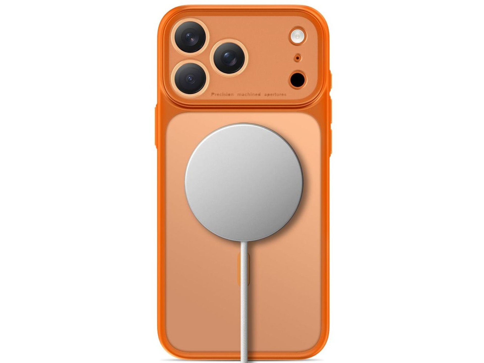 Tech-Protect MagPrime MagSafe CC case for iPhone 18 Pro / 17 Pro - matte orange