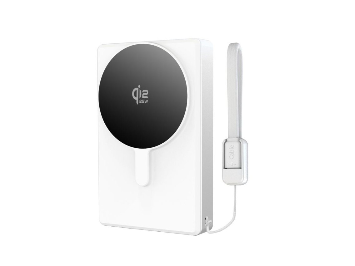TECH-PROTECT PB40 LIFEMAG MAGSAFE POWER BANK 10000MAH 25W QI2.2 BRANCO/PRATA