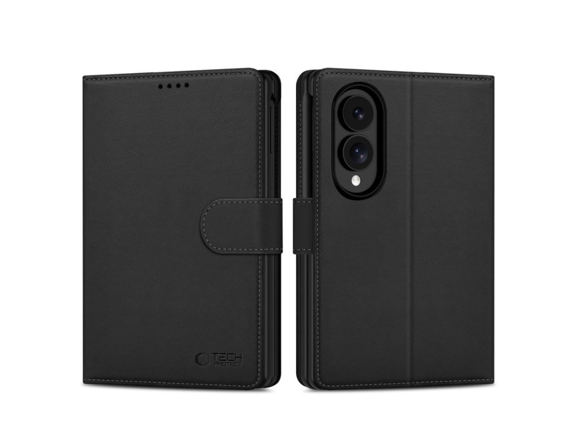Tech-Protect Wallet Case for Samsung Galaxy Z Fold 8 - Black